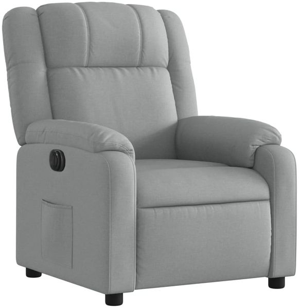 vidaXL Relaxsessel Elektrisch Hellgrau Stoff 3205178 Bild 4