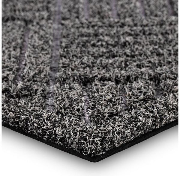Karat Fußmatte Türmatte Road Anthrazit, Sauberlaufmatte, Schmutzfangmatte, rechteckig, Höhe: 6 mm