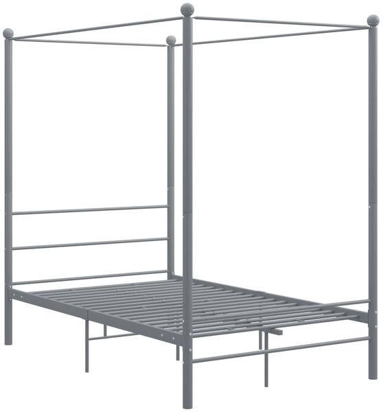 vidaXL Himmelbett Grau Metall 120x200 cm 325059 Bild 2