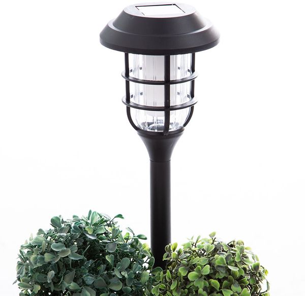 3er Set LED Solarleuchten, Erdspieß, schwarz, H 43 cm Bild 10