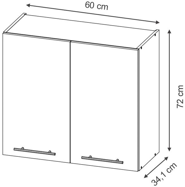 Hängeschrank Fame-Line Goldkraft Eiche 60 cm Vicco Bild 3