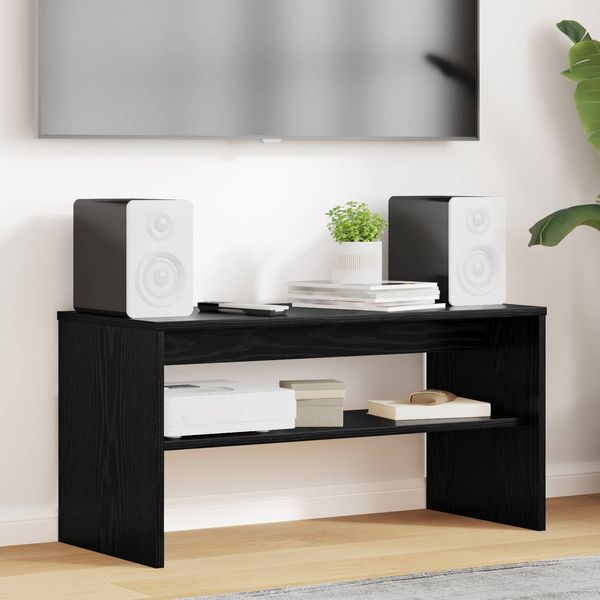 vidaXL TV-Schränk Schwarz Eichen-Optik 80 x 35 x 40 cm Holzwerkstoff 8000301