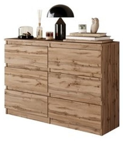 Furnica Kommode 6 Schubladen, Sideboard, Schubladenschrank Breite 100cm Höhe 71cm Bild 6