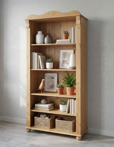OTTO home Bücherregal Adele, Standregal, Regal, aus massiver Kiefer, Breite 92 cm, FSC®