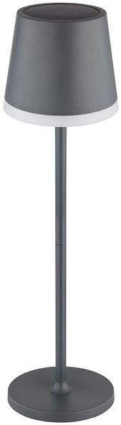 LED Solarleuchte, Tischlampe anthrazit, H 41 cm