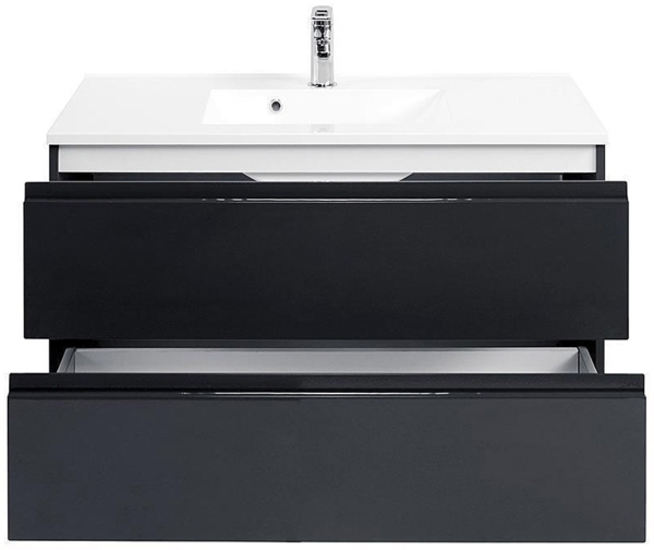 Waschtisch mit 100cm Waschbecken COMO-03, Hochglanz grau, B x H x T ca.: 100 x 56 x 47cm Bild 7