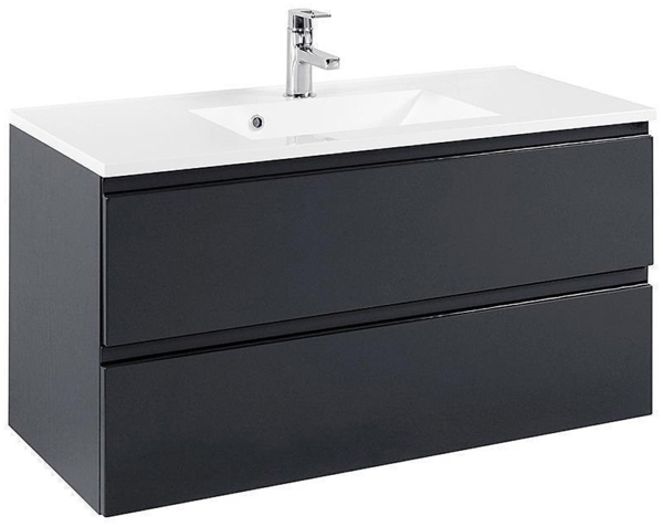 Waschtisch mit 100cm Waschbecken COMO-03, Hochglanz grau, B x H x T ca.: 100 x 56 x 47cm Bild 6