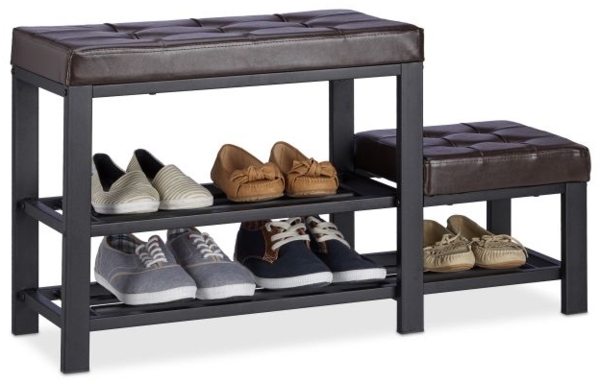 Schuhbank mit Hocker