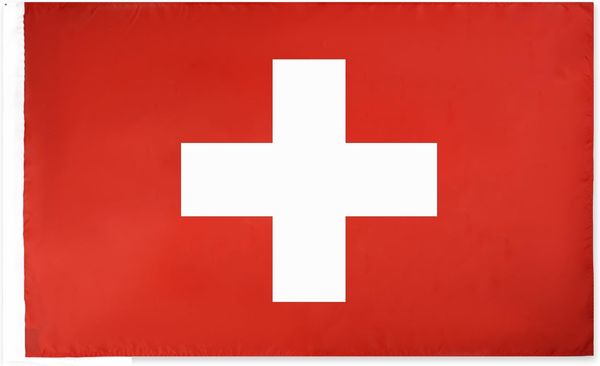 AZ FLAG - Flagge Schweiz - 150x90 cm - Helvetische Fahne 90x150 Cm Scheide Für Mast - Flaggen Feiner Polyester