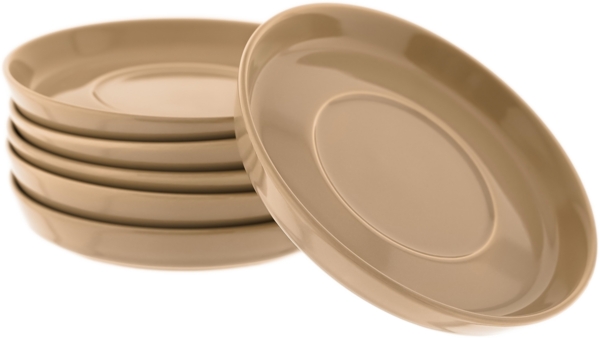 Unterteller-Set aus Porzellan – 6-teilig, klassisch & vielseitig einsetzbar