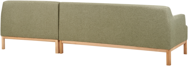 beliani 'SOSJO' Ecksofa, Stoff olivgrün, Rechtsseitig, 251 x 132 x 74 cm Bild 5