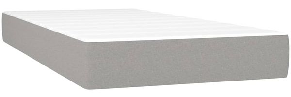 vidaXL Taschenfederkernmatratze Mittel Hellgrau 90x190x20 cm Stoff 347694 Bild 2