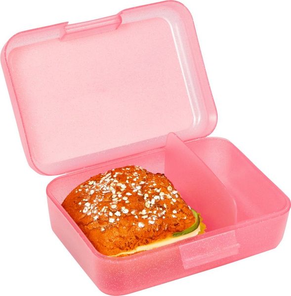 COPPENRATH DIE SPIEGELBURG Lunchbox Butterbrotdose Brotdose Brotzeibox Prinzessin Lillifee rosa, Kunststoff, (Set, 2-tlg, 1), herausnehmbarer Trennschale