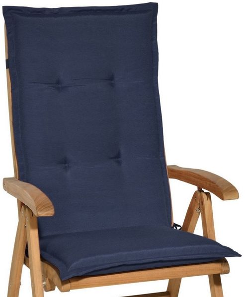 Beautissu Hochlehner Auflage Loft HL Dunkelblau