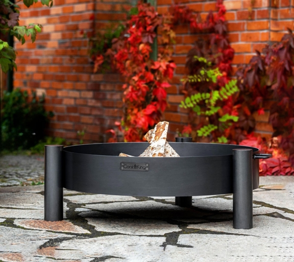 CookKing 'Haiti' Feuerschale, Ø 60cm, Stahl Schwarz, Ø 68x30 cm