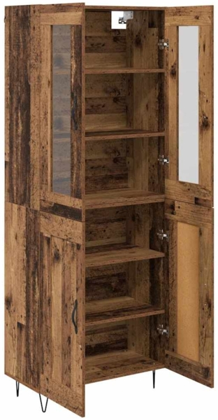 vidaXL Highboard Altholz 69,5 x 34 x 180 cm Holzwerkstoff 3402699 Bild 4