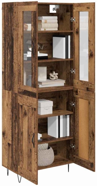 vidaXL Highboard Altholz 69,5 x 34 x 180 cm Holzwerkstoff 3402699 Bild 2