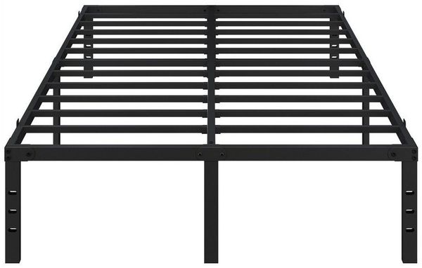 Yaheetech Metallbett 140x200 cm, Bettrahmen 41 cm H mit Lattenrost, Bettgestell aus Metall