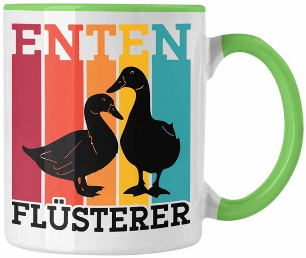Trendation Tasse Lustige Enten Liebhaber Tasse "Enten Flüsterer" - Geschenk für Entenfr