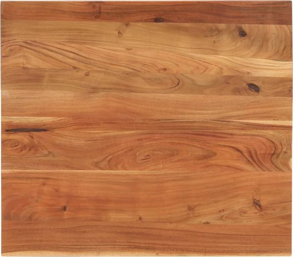 vidaXL Tischplatte 100x80x2,5 cm Rechteckig Massivholz Akazie 370940