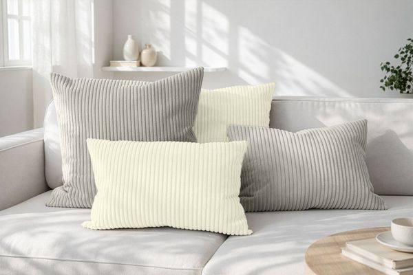 Amilian Dekokissen Sofakissen 4er Set 2x 40x40 cm + 2x 35x45 cm, (4 Stück) Kuschelkissen - Couchkissen mit Kissenfüllung - Zierkissen