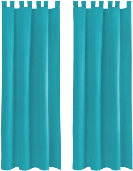 Bestlivings Vorhang (2 St), Schlaufen, blickdicht, Gardinenset "Blickdicht" mit Schlaufen inkl. Zubehör