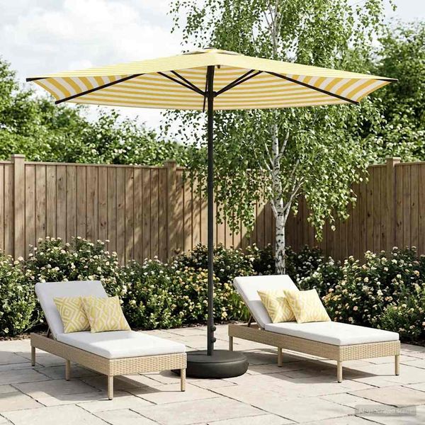 vidaXL Garten-Schirm mit Fuß 270 x 270 cm Polyester Rechtwinklig 42036228