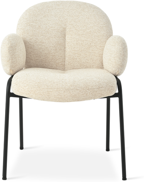 GOEURVANT 1235 Esszimmerstühle 6er-Set, Polsterstühle, Webstoff - Beige Bild 6
