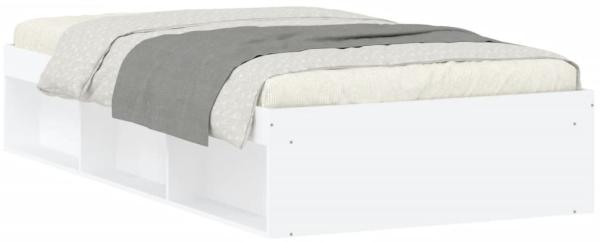 vidaXL Bettgestelll Weiß 100x200 cm 3203831