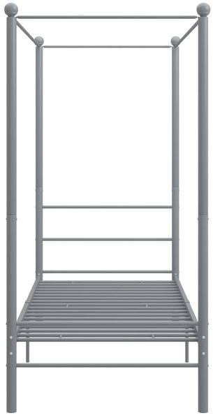 vidaXL Himmelbett Grau Metall 90x200 cm 325053 Bild 4