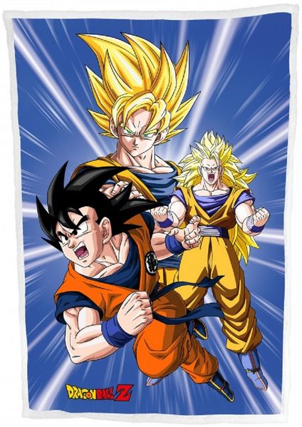 Dragon Ball Sherpa Decke 100x150 cm Kuscheldecke weich Wohndecke
