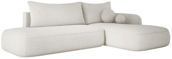 Luxusbetten24 Schlafsofa Designer Sofa Babu Bouclé, mit Stauraum und Schlaffunktion