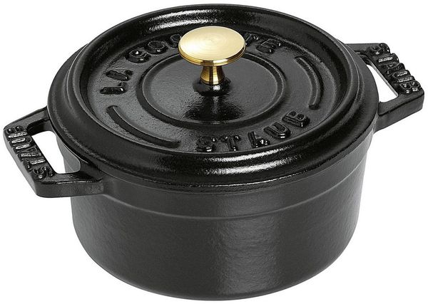 STAUB Cocotte Bräter Mini new Classic Gusseisen 0,25 l Ø10cm schwarz