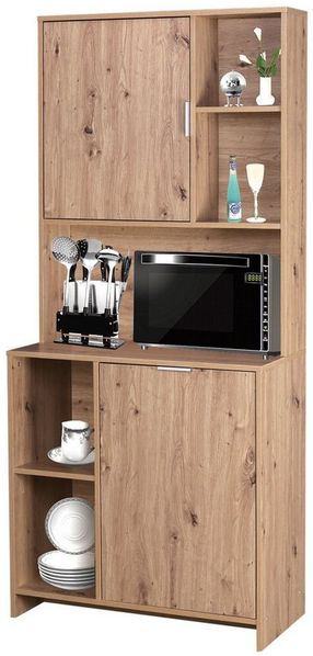 HTI-Living Hochschrank Küchenschrank Malin Artisaneiche (Stück, 1-St, 1 Küchenschrank) Küchenbuffet