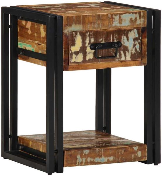 vidaXL Nachttisch 40 x 35 x 50 cm Massives upgecyceltes Holz 4016690