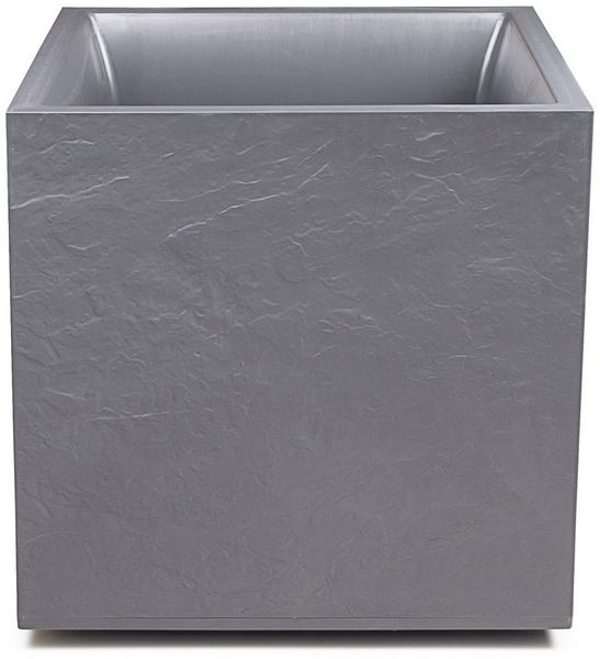 ONDIS24 Blumenkasten Ondis24 Pflanzkübel Vulkan Pierre 50 (1 St), 50x50x50 cm, in Vulkanstein/Basalt-Optik mit Wasserspeicher