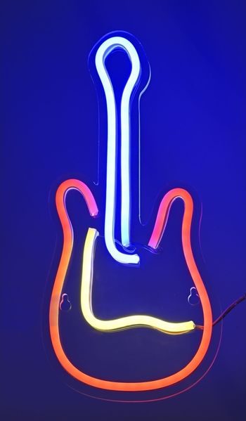 Activejet Neon LED AJE-NEON GITARRE Mehrfarbig