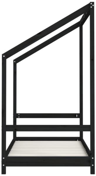 vidaXL Kinderbett Schwarz 80x160 cm Massivholz Kiefer 835711 Bild 7