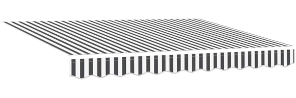 vidaXL Einziehbare Markise Anthrazit und Weiß 300x250 cm Stoff 3329959 Bild 3
