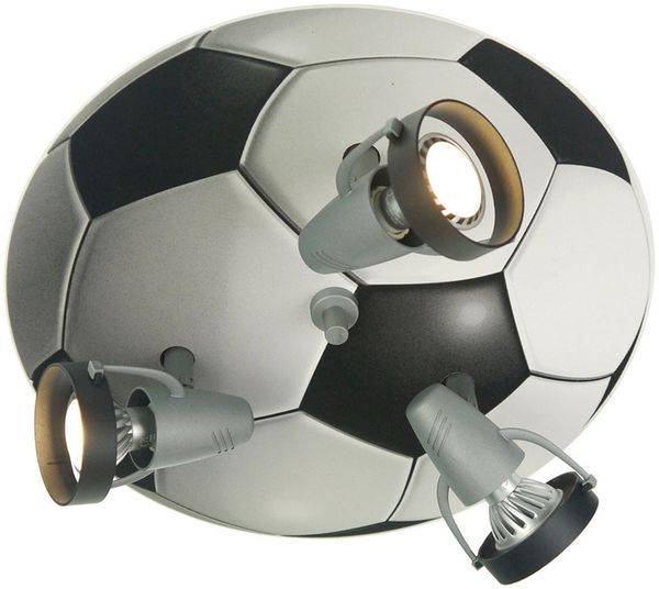 LED Deckenstrahler FUSSBALL 3flammig, Spots schwenkbar, Fussball-Strahler