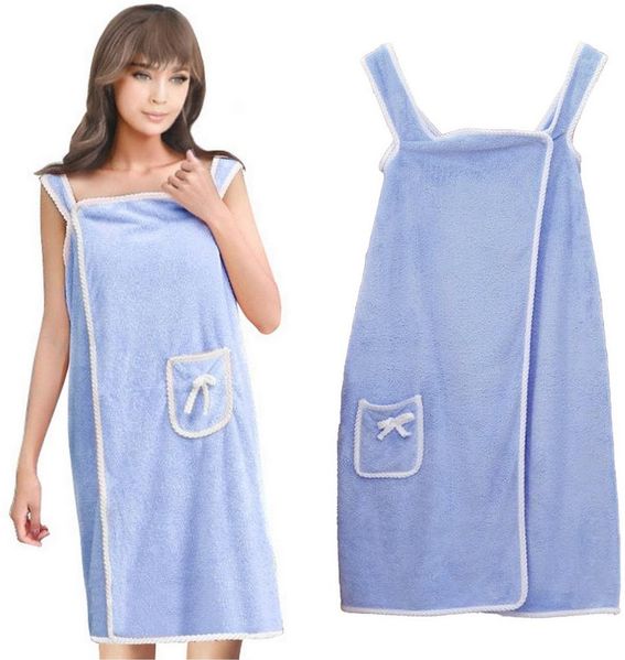 LA CUTE Saunatuch Damen Handtuch Bademantel Pareo Spa Sauna 135x80 cm, (Damen Handtuch Bademantel für Spa und Sauna), Handtuch und Bademantel in einem mit sicherem Knopfverschluss