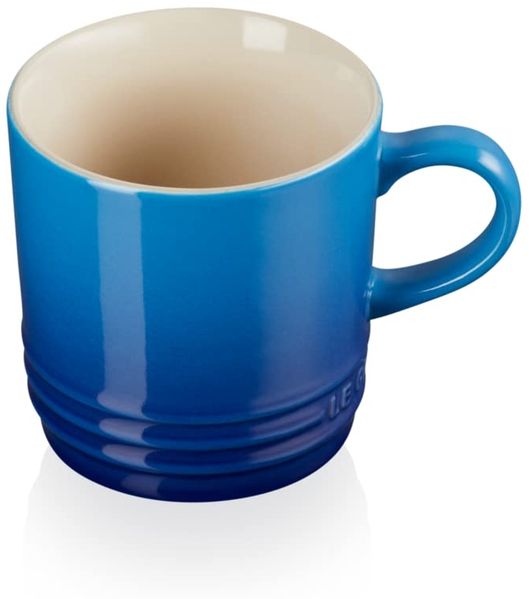 LE CREUSET Cappuccino Becher aus Steinzeug, 200 ml, Azure, 70303202200099