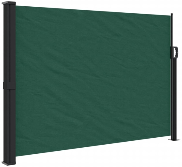 vidaXL Seitenmarkise Ausziehbar Dunkelgrün 140x600 cm 4004515