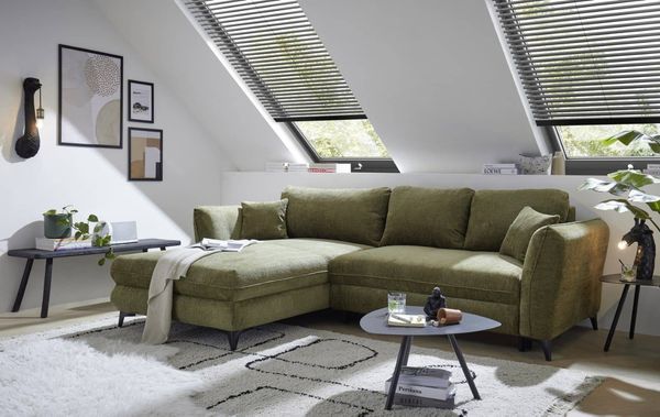 ED Exciting Design Ecksofa Heyland mit Schlaffunktion & Bettkasten