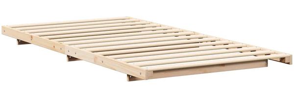 vidaXL Bettrahmen Braun 75 x 190 cm Massives Kiefernholz 873097 Bild 7