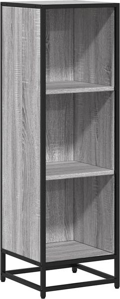 Bücherregal | Standregal Grau Sonoma 33,5x33x107,5 cm Holzwerkstoff