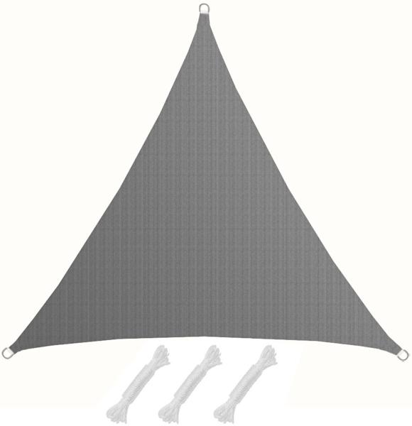 3x3x3m UV Sonnensegel Sonnenschutz Atmungsaktiv Grau