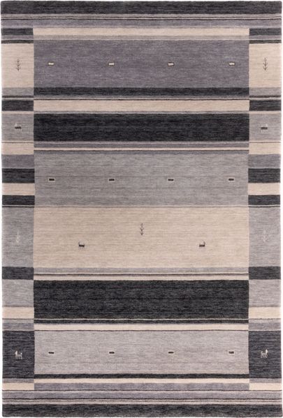 Gabbeh Teppich - Indus »Dubai« 350 x 250 cm - grau