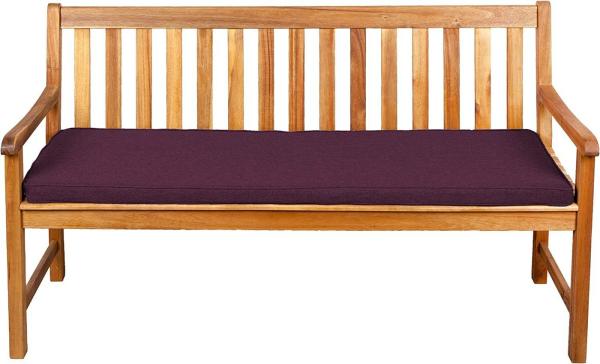 Gutekissen® Sitzkissen für Bank, Gartenschaukeln, Sitz, glatt. FK5 (100x30x5, Violett)