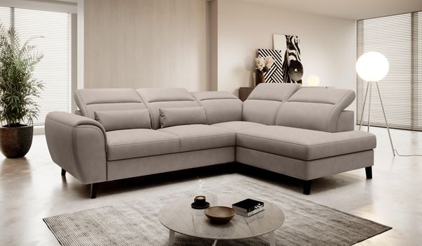 Wohnideebilder Noble Beige Ecksofas & Eckcouches CO-NOB-RT-07SAV